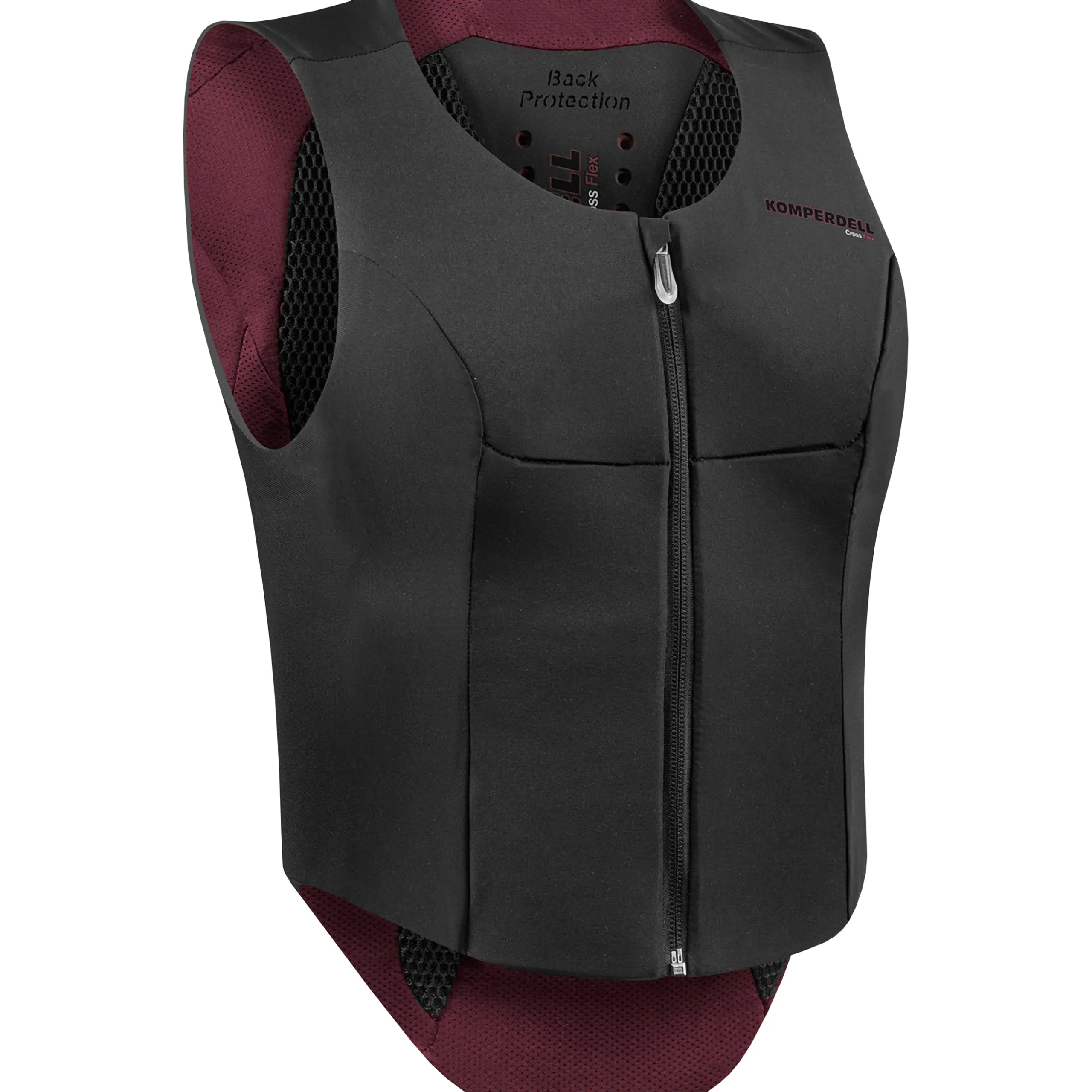 Skyddsväst Komperdell Ballistic Flex Slim Fit Svart/Bordeaux