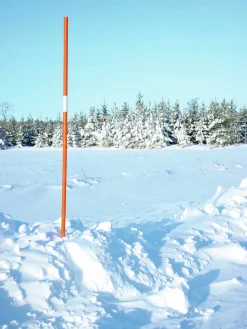 Snökäppar Bergman Plast polypropen orange med reflex 200cm