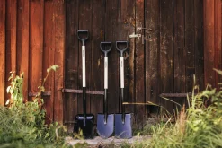 Spade Fiskars Prima Halvrund Trä