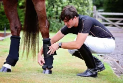 Stallbandage Back on Track Svart XL 2-p