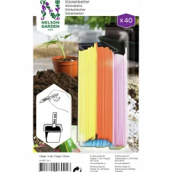 Sticketiketter Nelson Garden Plast 10cm 40-p
