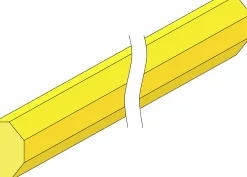 Stängselslana Octowood halvåttkantig 100x3500mm 1-p
