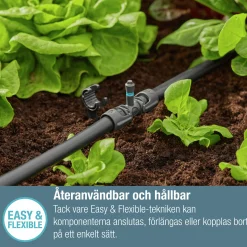 T-koppling Gardena MicroDrip m spridarfäste 1/2" 5-p