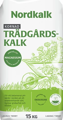 Trädgårdskalk Nordkalk Kornad kalk 15kg