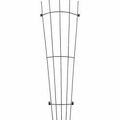 Trådspaljé Ventura Solfjäder Böjd 6-8mm Svart