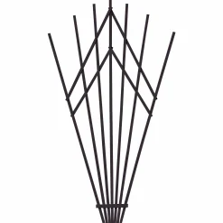 Träspalje Nyby Bruk Solfjäder Svart 200cm