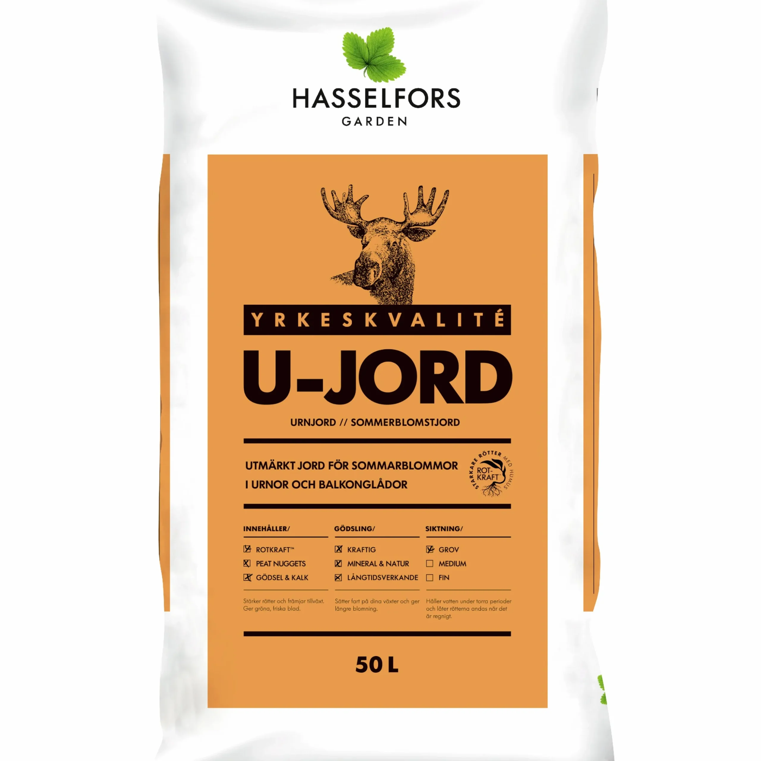 U-Jord Urnjord & Krukjord Hasselfors 50L
