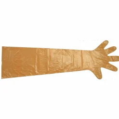Undersökningshandskar Kerbl VETbasic orange 90cm 100-p