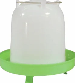 Vattenautomat Ryom Höns Plast m fot Vit/Grön 4L
