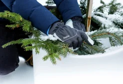 Vinterhandskar Granberg Varmfodrade Getskinn Svart/Vit 12