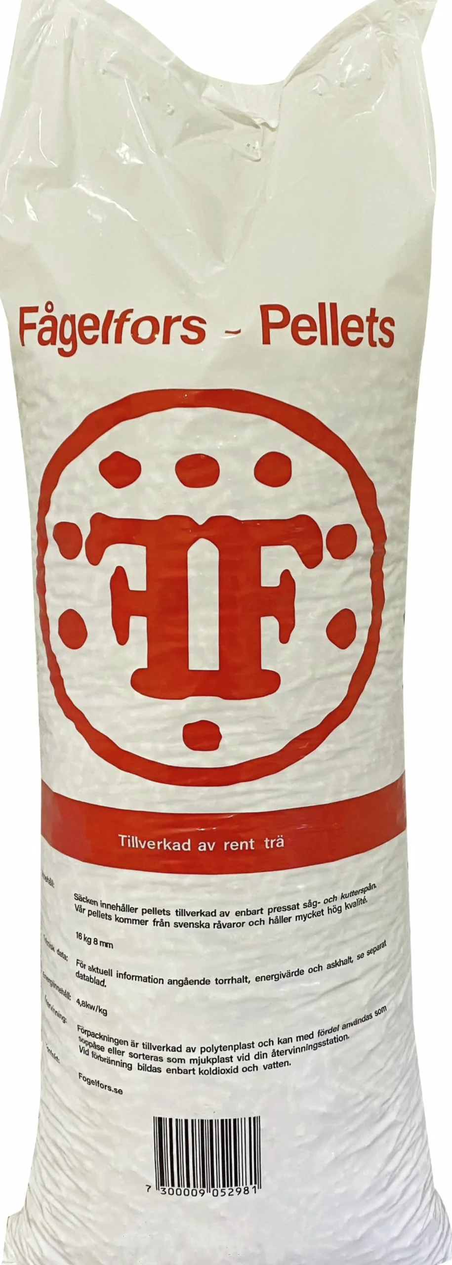 Värmepellets Fågelfors 8mm 16kg
