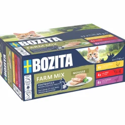 Våtfoder Bozita Menybox Mousse Farm Mix 12x85g