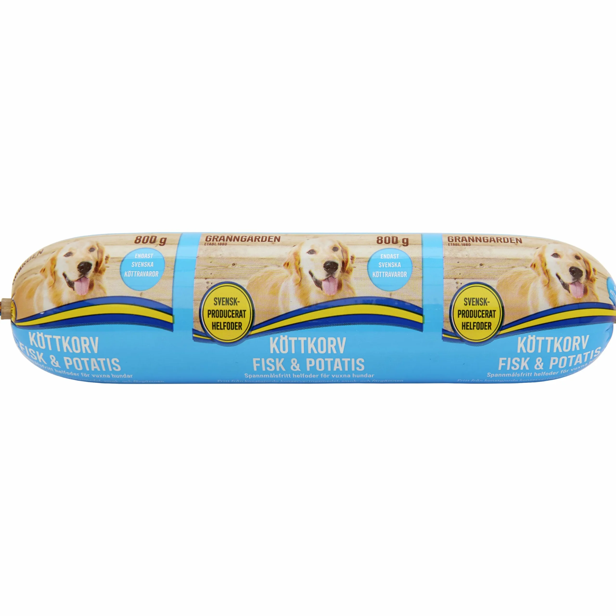 Våtfoder Granngården Köttkorv Fisk/Potatis 800g
