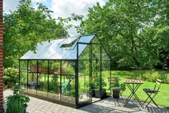 Växthus+Sockel Halls Qube 610 Svart 6,4m²